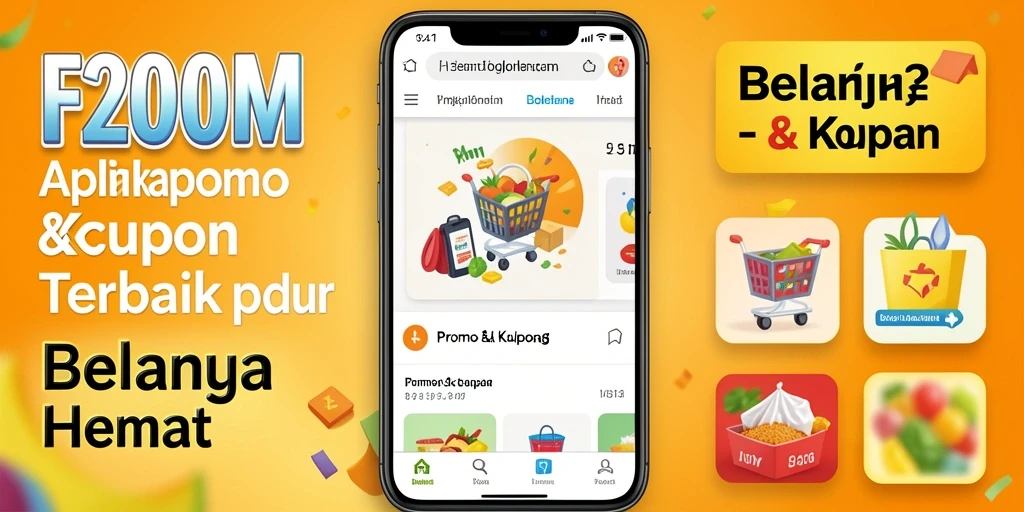 Antarmuka aplikasi F200M untuk Promo & Kupon yang menarik dan mudah digunakan.