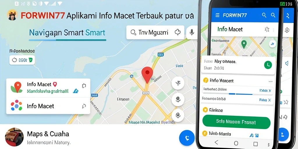 Antarmuka aplikasi FORWIN77 yang menampilkan info kemacetan terkini.
