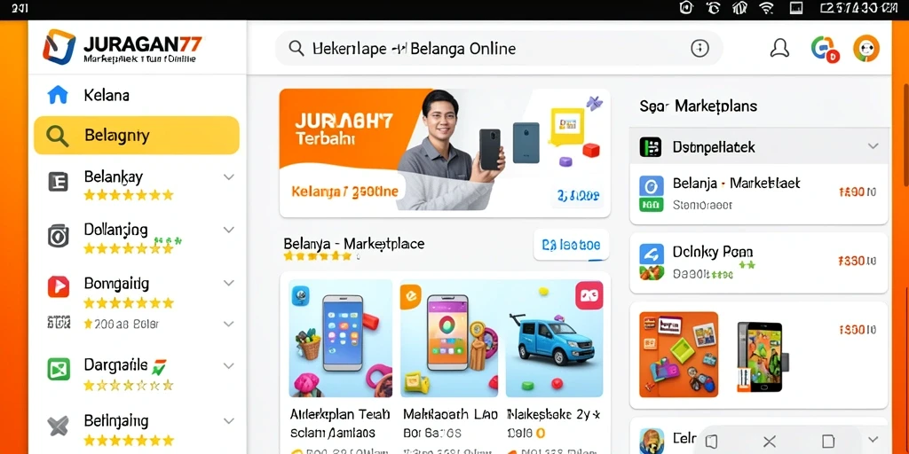 Antarmuka JURAGAN77 yang menarik dan mudah digunakan.