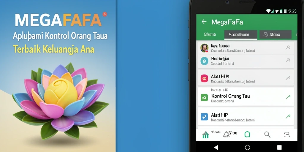Antarmuka MEGAFAFA yang ramah pengguna untuk kontrol orang tua.